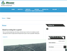 Tablet Screenshot of hooverpressure.com